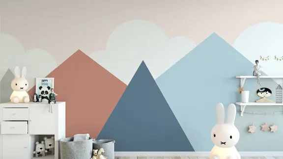 Chambre enfant montages colorées