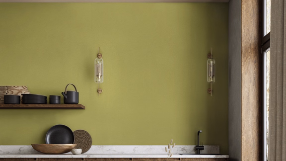 cuisine vert olive