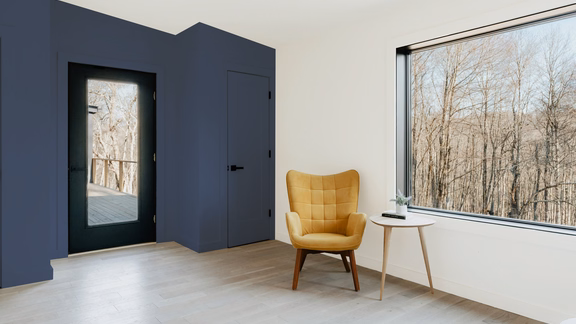 Entrée bleue
