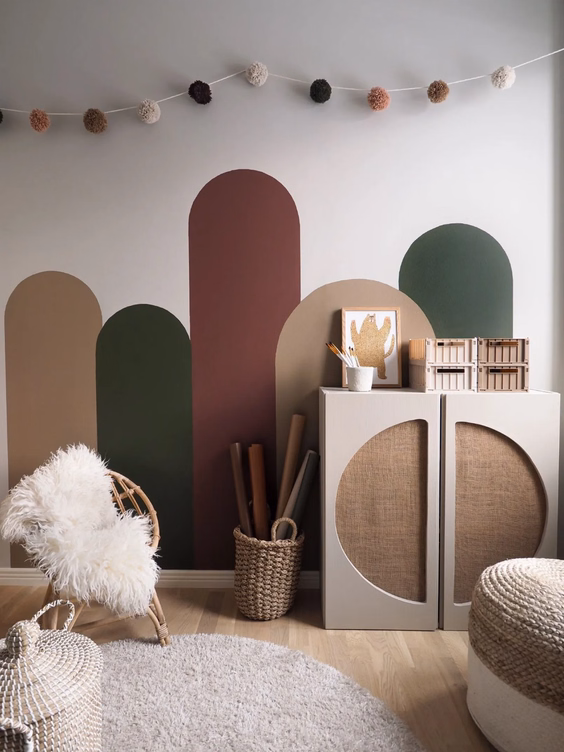 Des courbes dans la décoration d’une chambre d’enfant 
