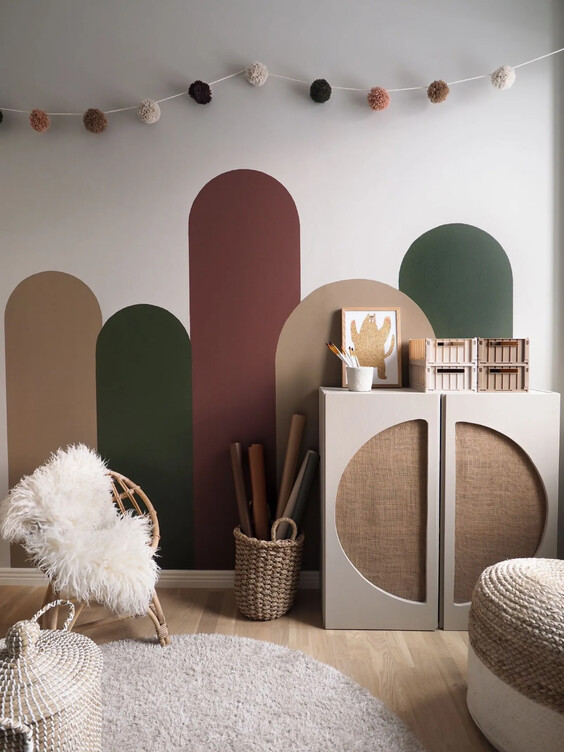 Des courbes dans la décoration d’une chambre d’enfant 