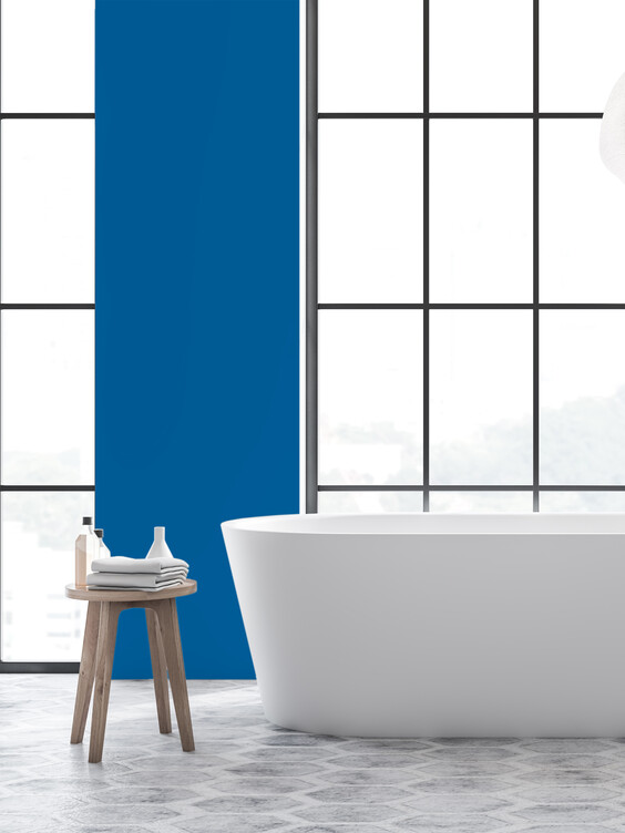 Des couleurs franches et une peinture murale étudiée