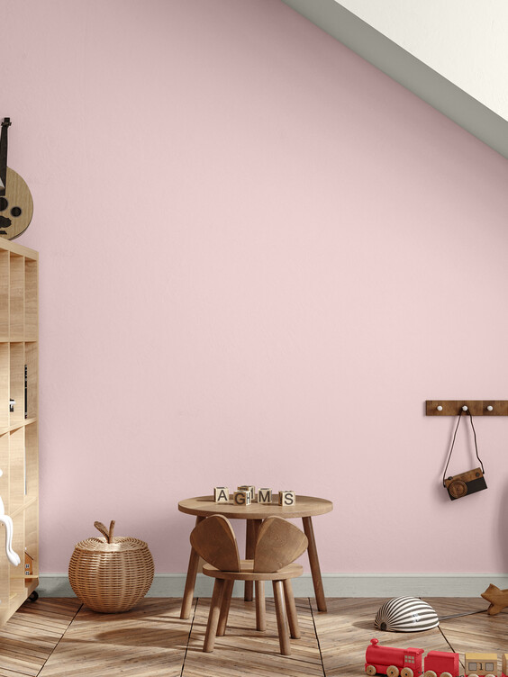 Chambre colorée attenuée