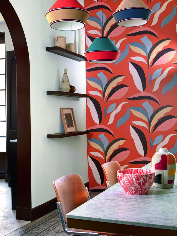 orange salle à manger