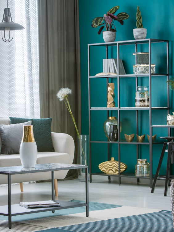 turquoise salon