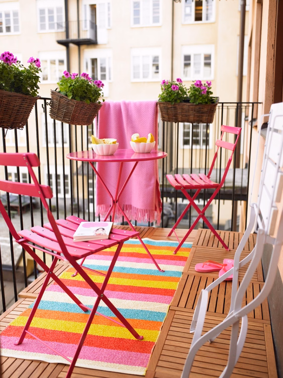 balcon rose