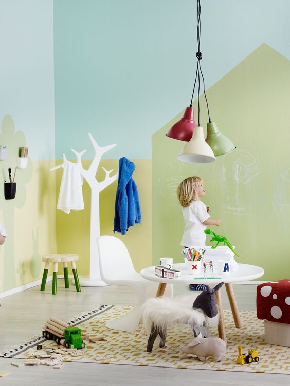 chambre enfant blocs de couleurs