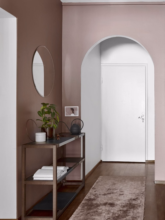 brown hallway