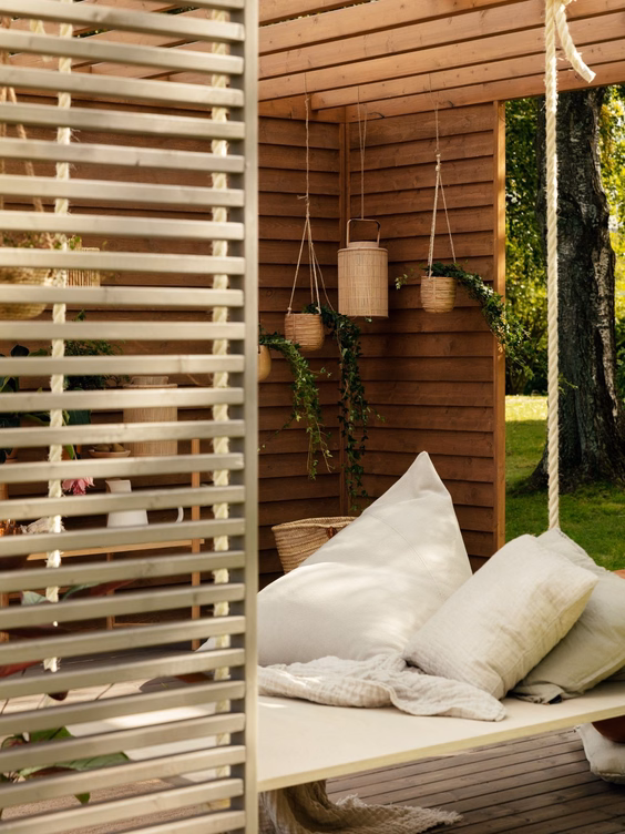 pergola ton brun