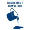 Rendement : 10 m²/L